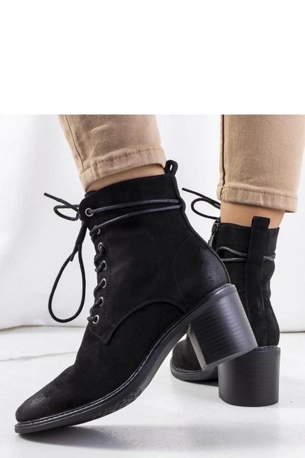 Black Heel Boots in Women`s Ankle Boots & Booties with Heel Height