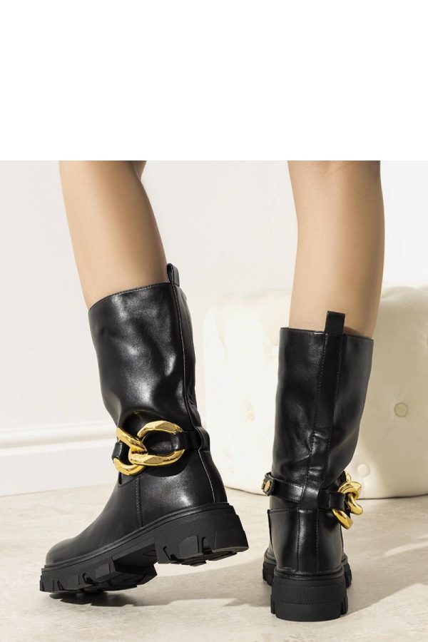 Black Boots in Women`s Ankle Boots & Booties with Heel Height