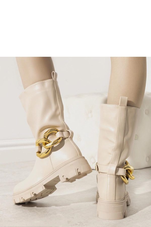 Beige Boots..Heel Height