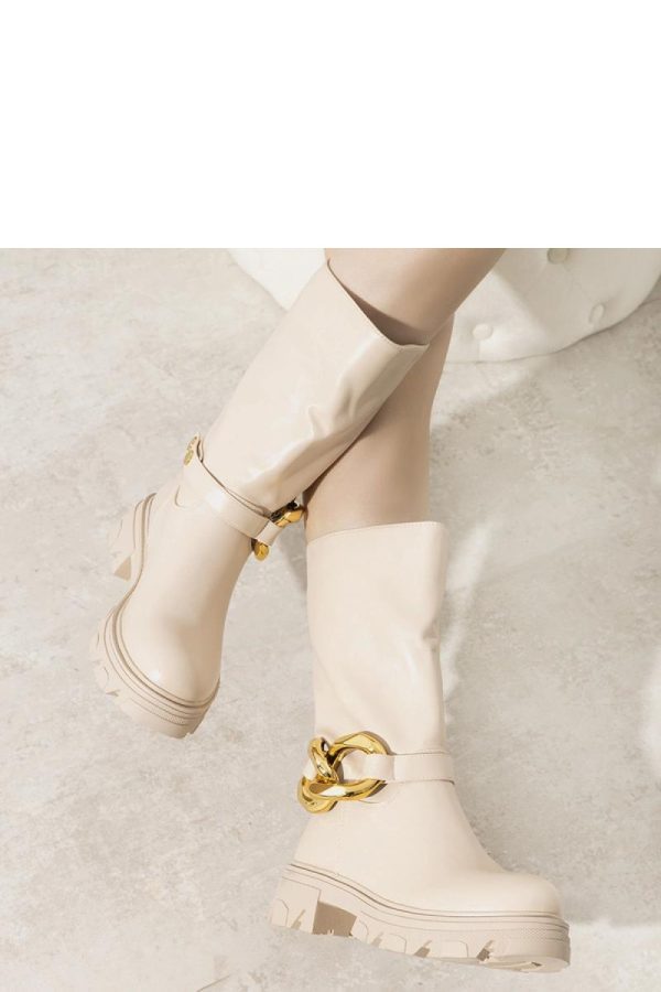Beige Boots..Heel Height