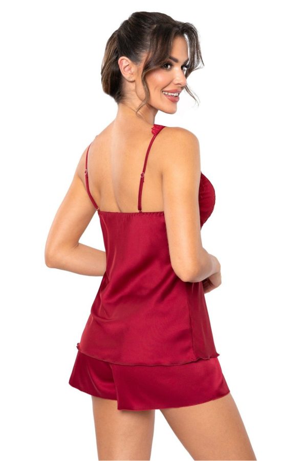 Red Pyjama in Women`s Pyjamas, Sleepwear Sets with Spandex and Polyester