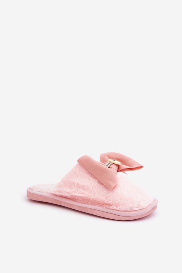 Pink Slippers in Slippers For Women with Fabric, Warmers, Footbed and Sole Height