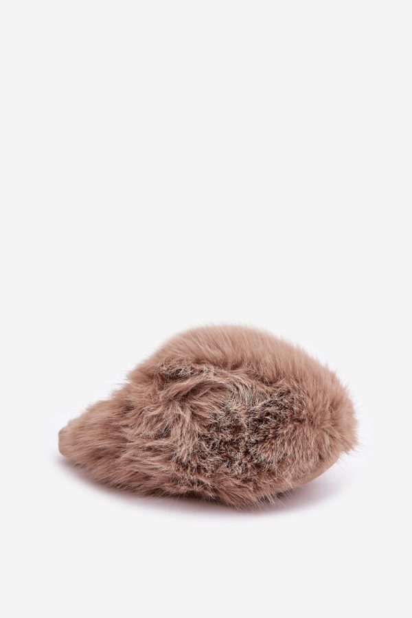 Beige Slippers in Slippers For Women with Fabric, Warmers, Footbed and Sole Height