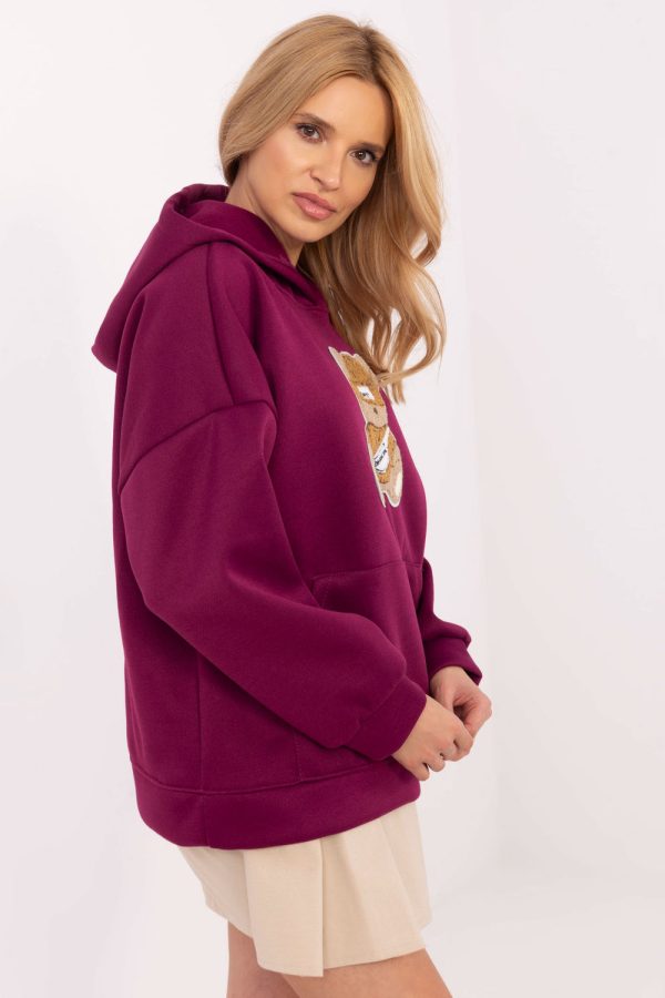 Violet Sweatshirt in Sweatshirts For Women with Polyester