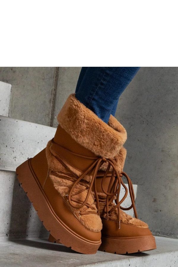 Brown Snow Boots in Women`s Ankle Boots & Booties with Heel Height