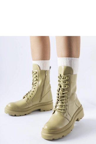 Green Boots..Fabric and Heel Height
