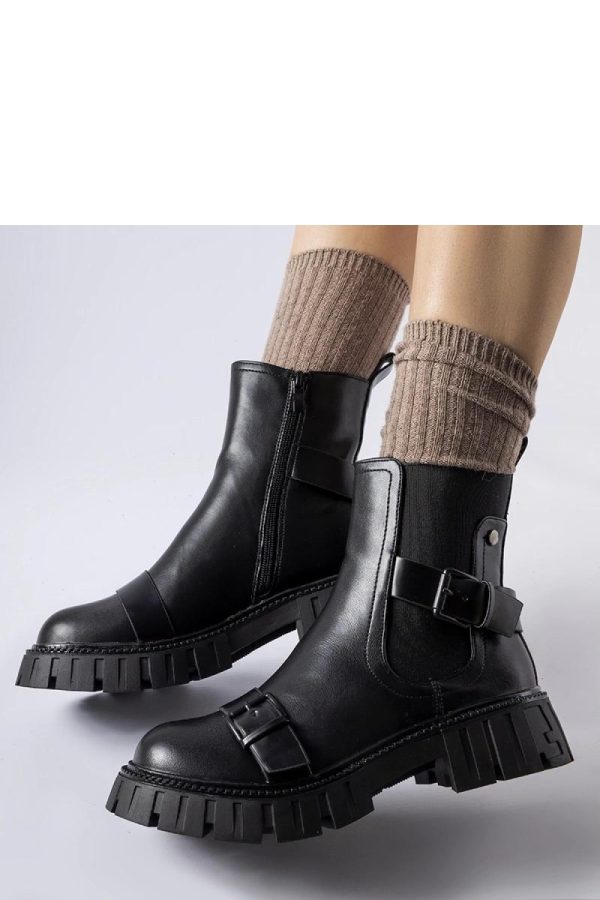 Black Boots in Women`s Ankle Boots & Booties with Fabric and Heel Height