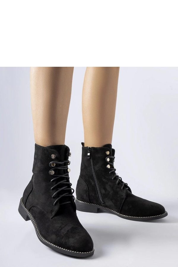 Black Boots in Women`s Ankle Boots & Booties with Fabric and Heel Height