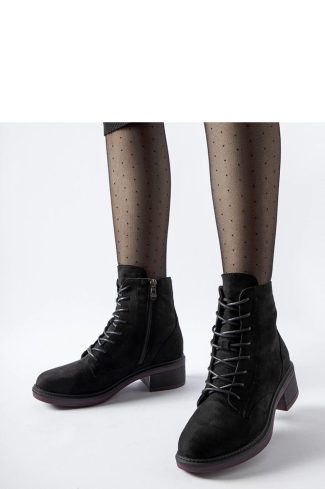 Black Heel Boots in Women`s Ankle Boots & Booties with Fabric and Heel Height