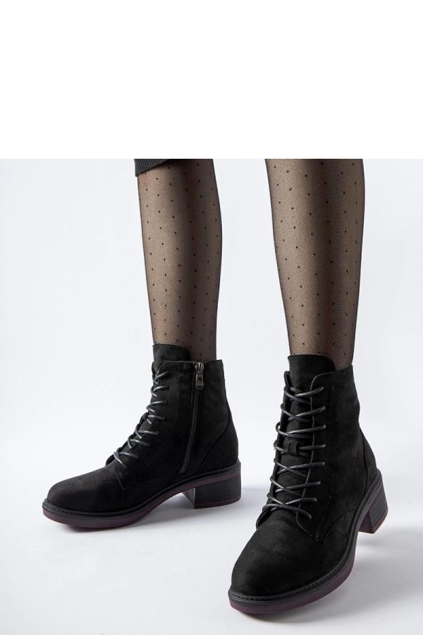 Black Heel Boots in Women`s Ankle Boots & Booties with Fabric and Heel Height