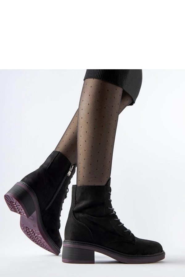 Black Heel Boots in Women`s Ankle Boots & Booties with Fabric and Heel Height