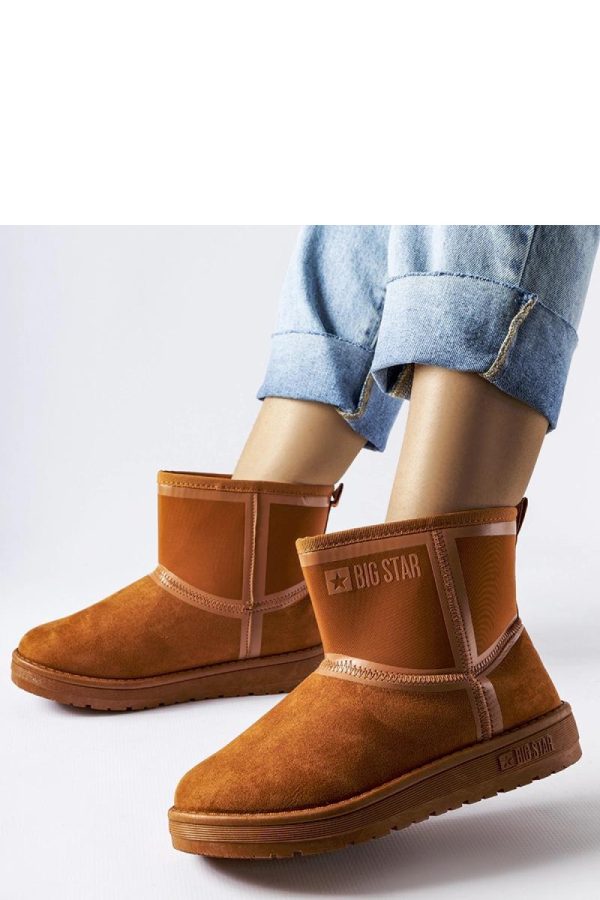 Brown Snow Boots....Fabric and Heel Height