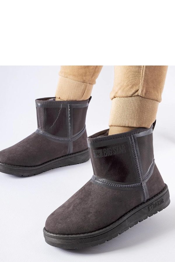 Grey Snow Boots in Women`s Ankle Boots & Booties with Heel Height