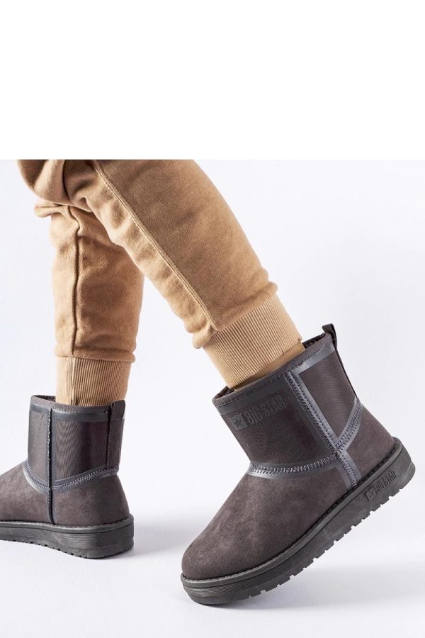 Grey Snow Boots in Women`s Ankle Boots & Booties with Heel Height