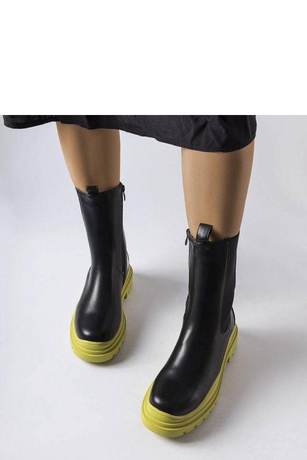 Black Boots in Women`s Ankle Boots & Booties with Fabric and Heel Height