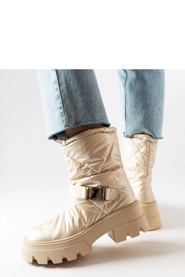 Beige Boots..Fabric and Heel Height
