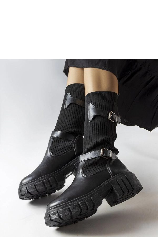 Black Thigh-Hight Boots.Fabric and Heel Height