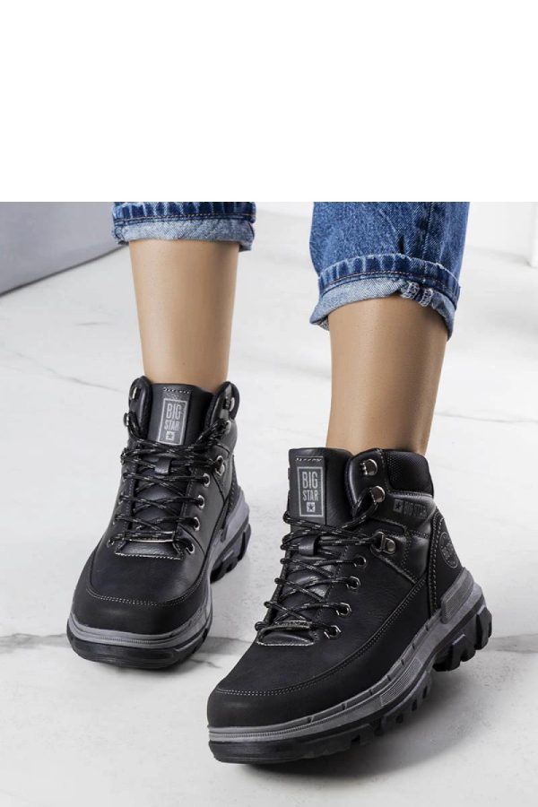 Black Snow Boots.Heel Height