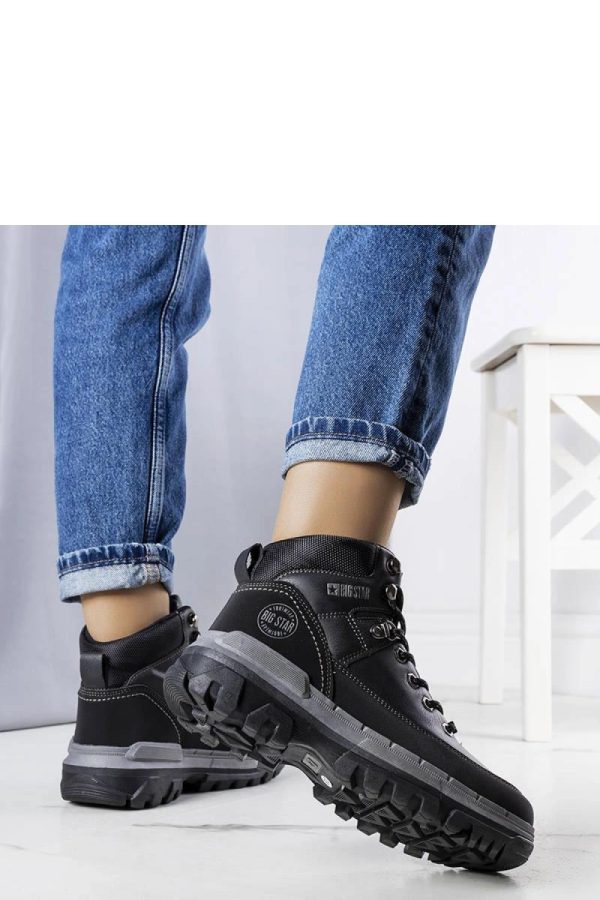 Black Snow Boots.Heel Height