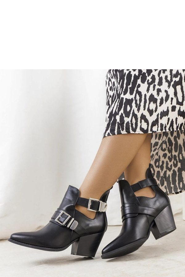 Black Boots in Women`s Ankle Boots & Booties with Heel Height