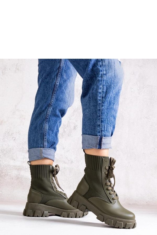 Green Boots...Fabric and Heel Height
