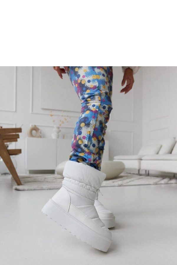 White Snow Boots in Women`s Ankle Boots & Booties with Heel Height