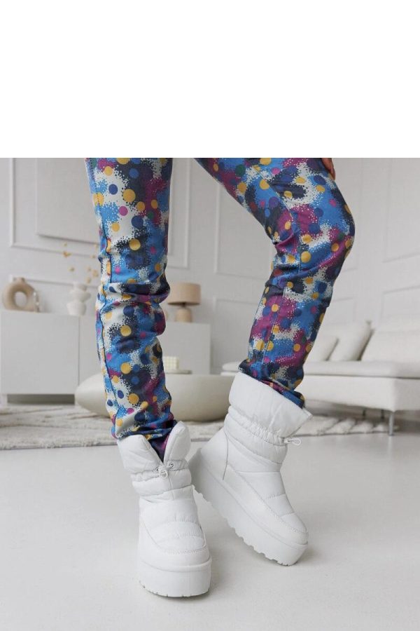 White Snow Boots in Women`s Ankle Boots & Booties with Heel Height