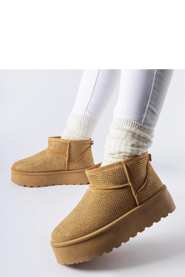 Brown Snow Boots.Fabric and Heel Height