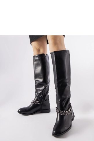 Black Thigh-Hight Boots....Fabric and Heel Height