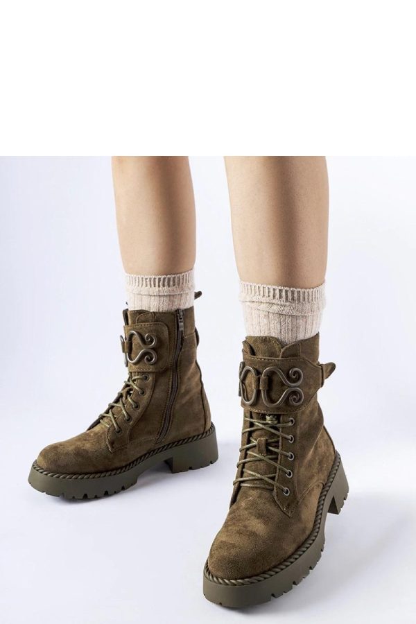 Green Boots..Fabric and Heel Height