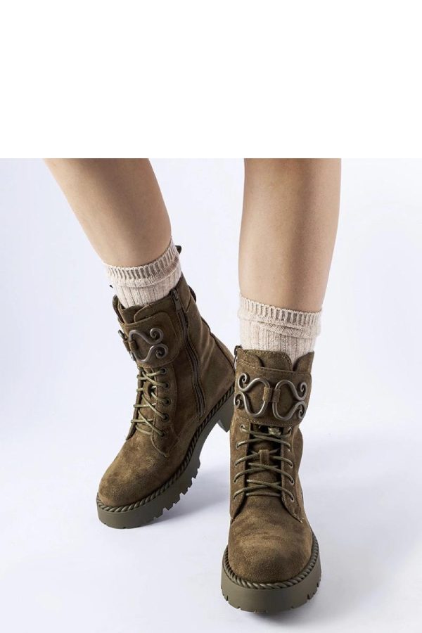 Green Boots..Fabric and Heel Height