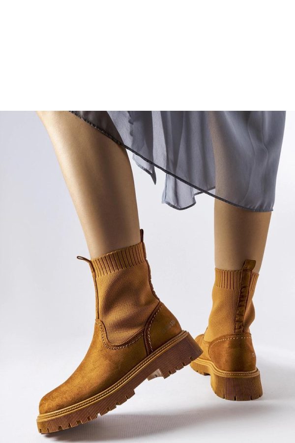 Brown Boots in Women`s Ankle Boots & Booties with Fabric and Heel Height