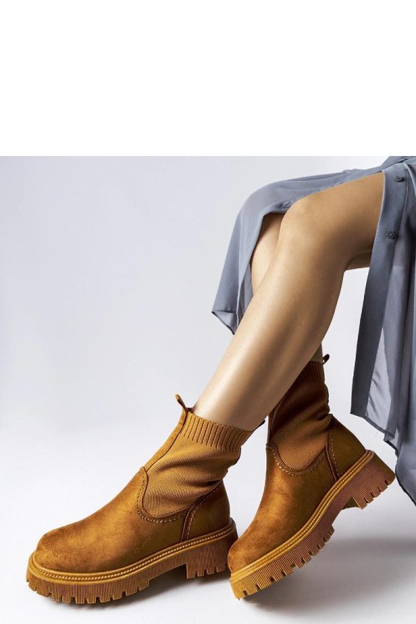 Brown Boots in Women`s Ankle Boots & Booties with Fabric and Heel Height