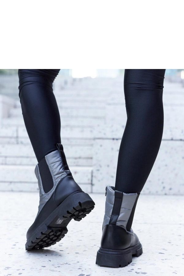 Grey Boots.Fabric and Heel Height