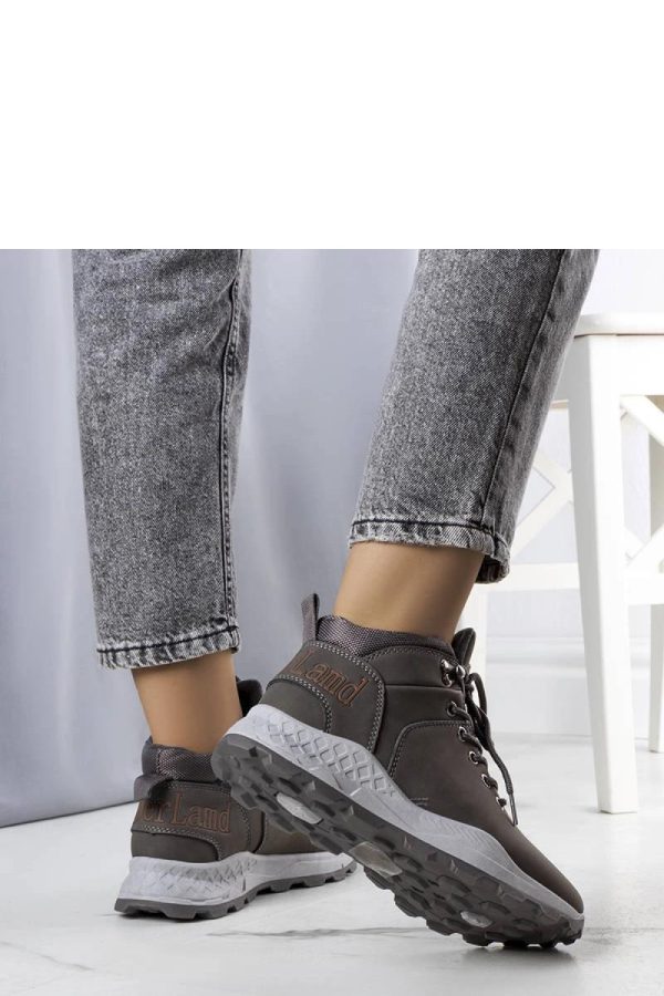 Grey Trapper Shoes...Heel Height