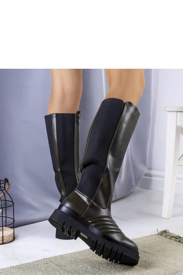 Green Thigh-Hight Boots.Heel Height