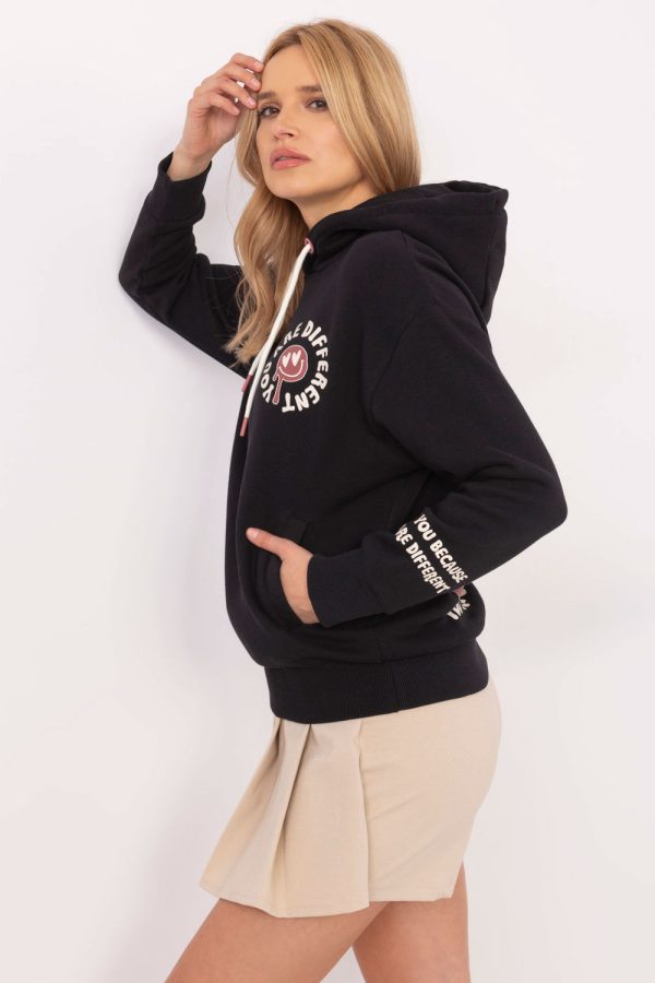 Grey Sweatshirt in Sweatshirts For Women with Cotton and Polyester