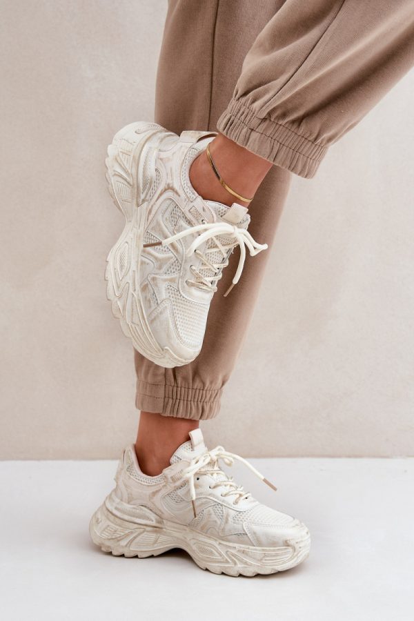 beige Sport Shoes model 205947 Step in style