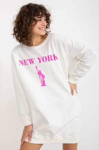 Pink Sweatshirt in Sweatshirts For Women with Cotton, Spandex and Polyester