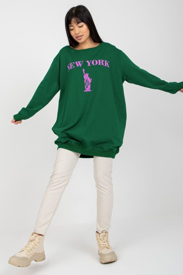 Violet Sweatshirt in Sweatshirts For Women with Cotton, Spandex and Polyester