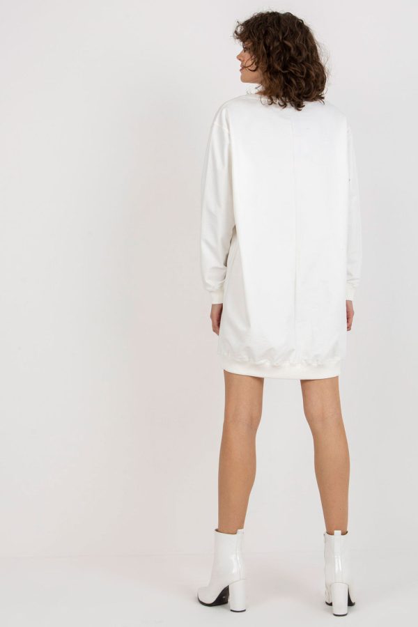Beige Sweatshirt in Sweatshirts For Women with Cotton, Spandex and Polyester