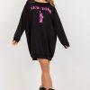 Black Sweatshirt in Sweatshirts For Women with Cotton, Spandex and Polyester