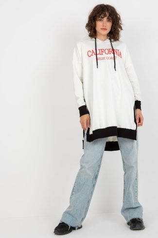 Beige Sweatshirt in Sweatshirts For Women with Cotton, Spandex and Polyester