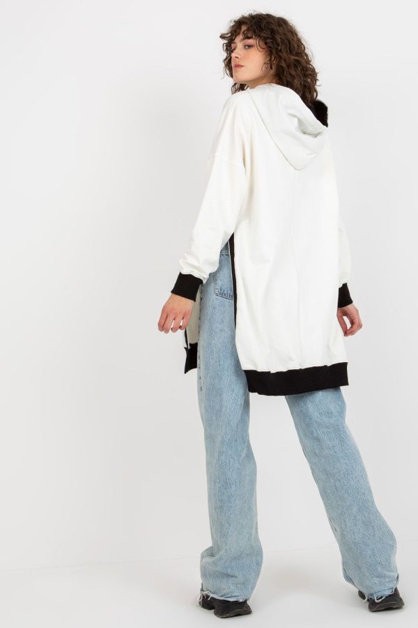 Beige Sweatshirt in Sweatshirts For Women with Cotton, Spandex and Polyester