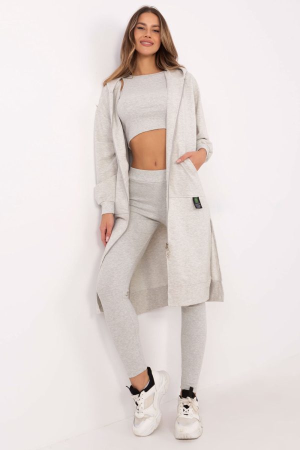 Grey Set in Pants, Trousers, Shorts with
