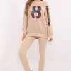 Beige Set in Pants, Trousers, Shorts with