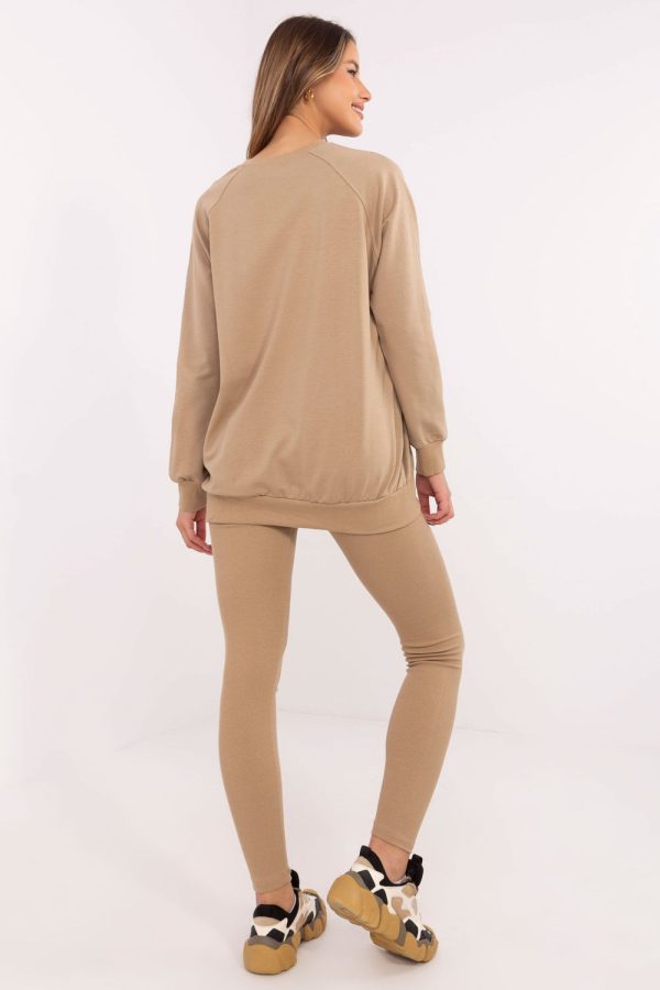 Beige Set in Pants, Trousers, Shorts with