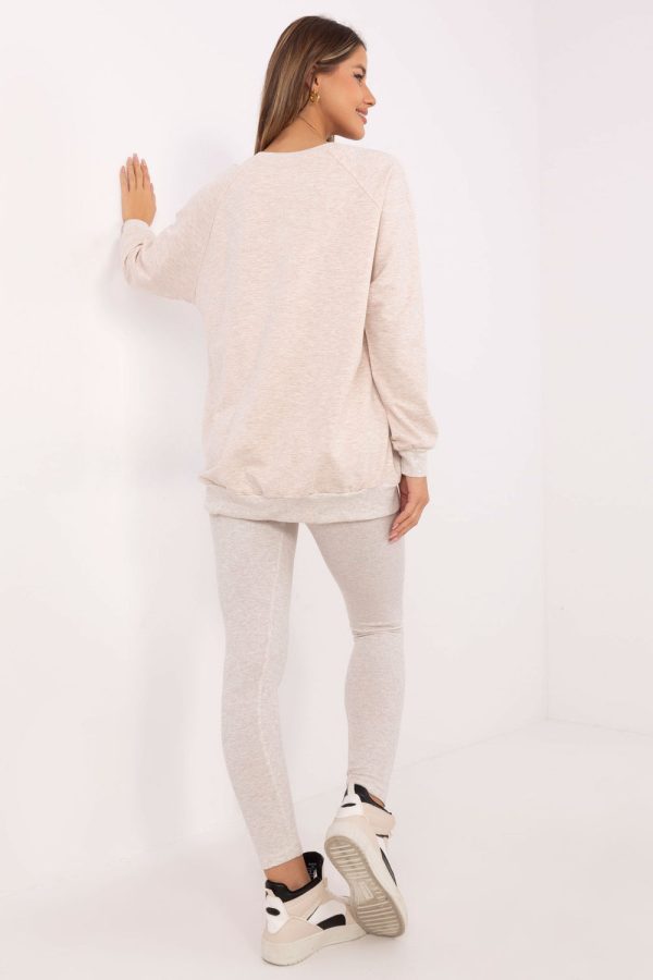 Beige Set in Pants, Trousers, Shorts with