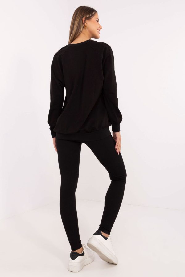 Black Set in Pants, Trousers, Shorts with