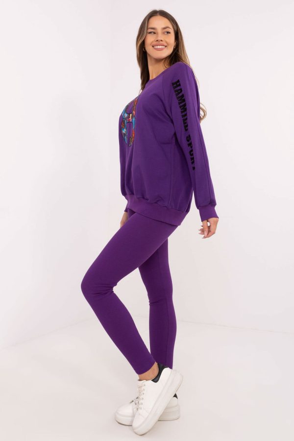Violet Set in Pants, Trousers, Shorts with